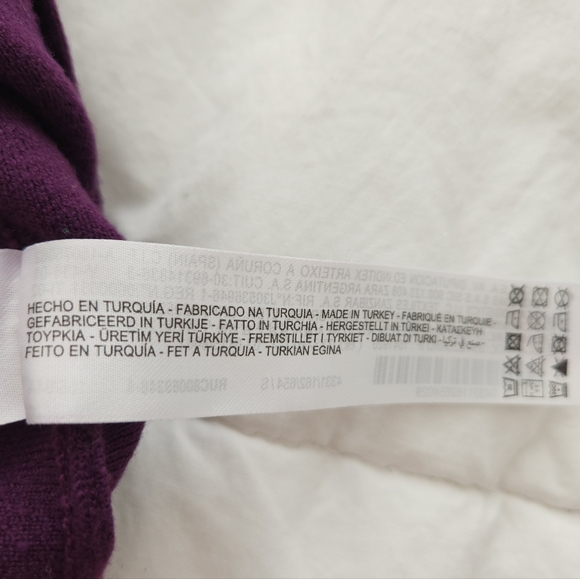 Zara Peplum Knit Top Size S - Picture 8 of 13